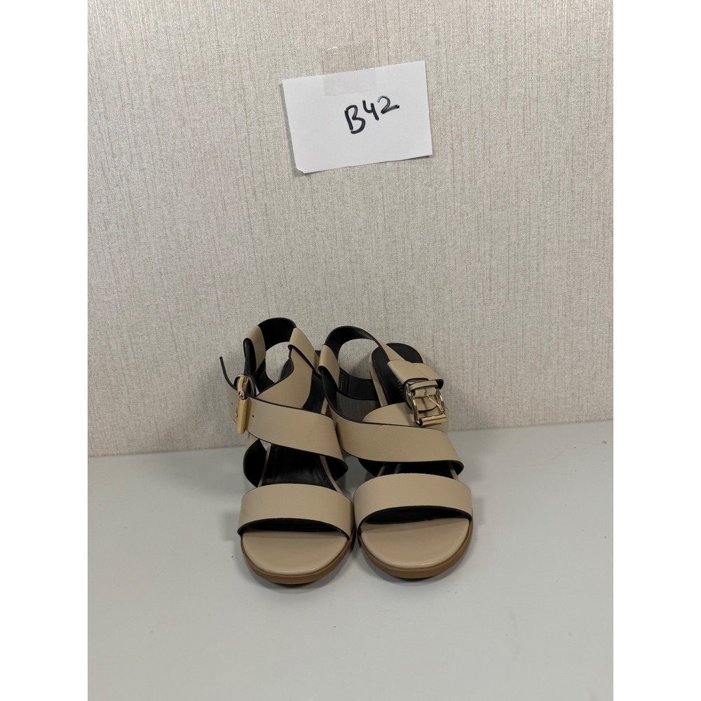 CRHISTIAN SIRIANO WOMEN'S SANDALS BEIGE STRAPS Size‎ 8.5